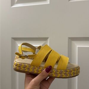 Janie and Jack Yellow Kids Sandals